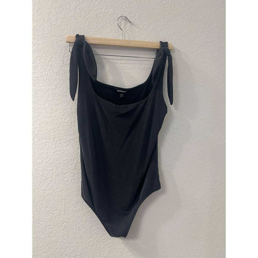 Express Charcoal Body‎ Contour Tank Bodysuit Womens Size M